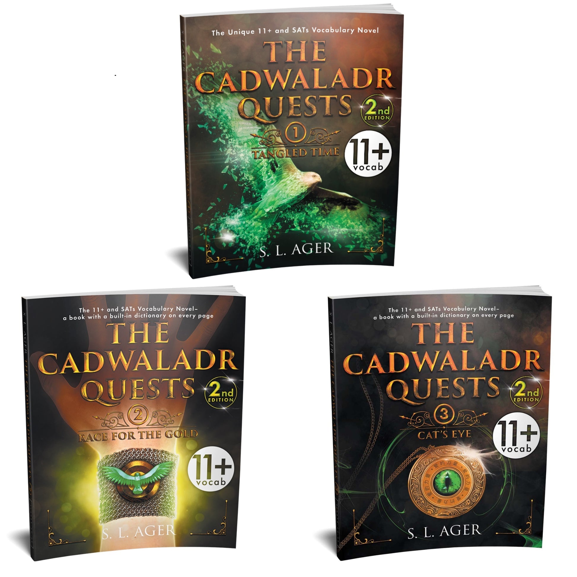 The Cadwaladr Quests: Trilogy 11+ Vocabulary Novels 3-Book Bundle 