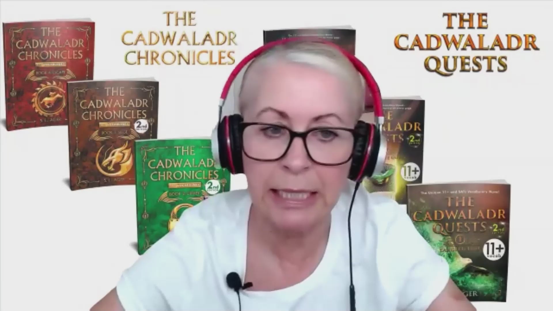 Load video: Sheena Ager teaching children and parents during a live 11+ Writing Clinic